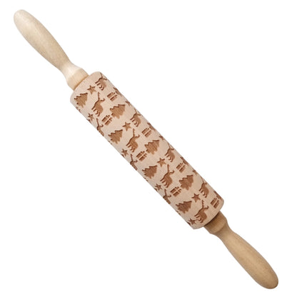 Christmas Cartoon Style Ethnic Style Elk Theaceae/Muhe Rolling Pin 1 Piece