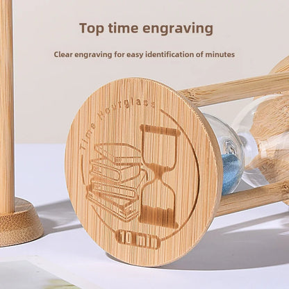 Creative Bamboo Fluorescent Timer Home Bedroom Ornaments 1-30 Minutes Luminous Time High Sense