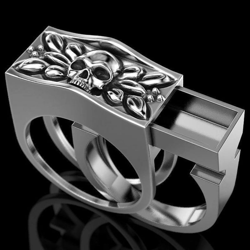 Fashion Skull Alloy Plating Halloween Unisex Rings