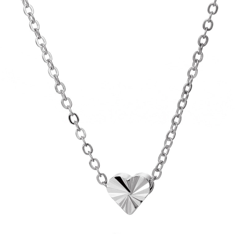 Copper Heart Shape Pendant Necklace