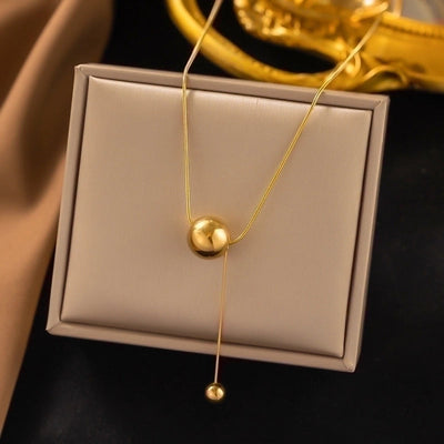 304 Stainless Steel 18K Gold Plated Minimalist Plating Inlay U Shape Heart Shape Acrylic Artificial Rhinestones Plastic Pendant Necklace