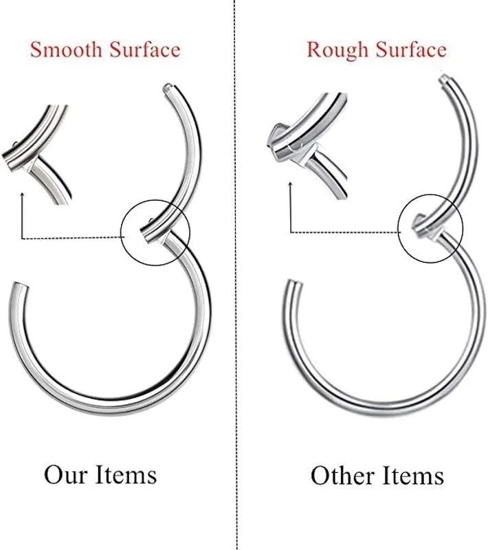 1 Piece Nose Rings & Studs Basic Modern Style Classic Style Round 316L Stainless Steel Plating Ear Cartilage Rings & Studs Nose Rings & Studs