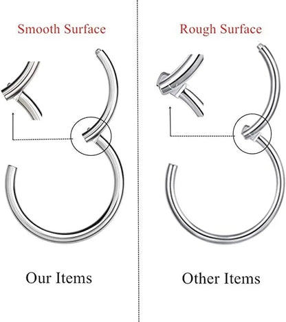 1 Piece Nose Rings & Studs Basic Modern Style Classic Style Round 316L Stainless Steel Plating Ear Cartilage Rings & Studs Nose Rings & Studs