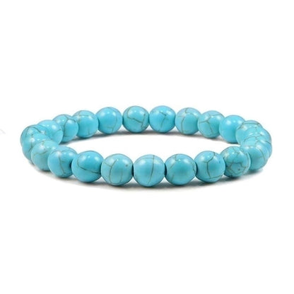 Minimalist Solid Color Natural Stone Beaded Bracelets