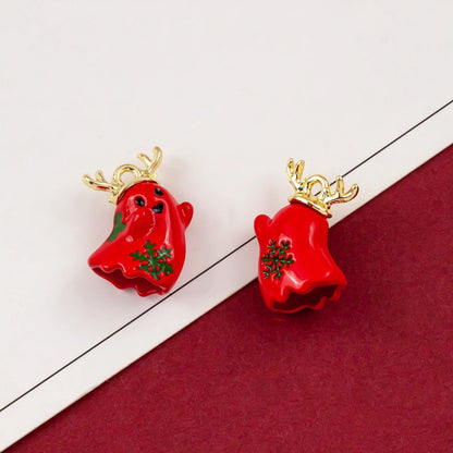 10 PCS/Package Alloy Bow Knot Bell Snowflake Pendant Jewelry Accessories