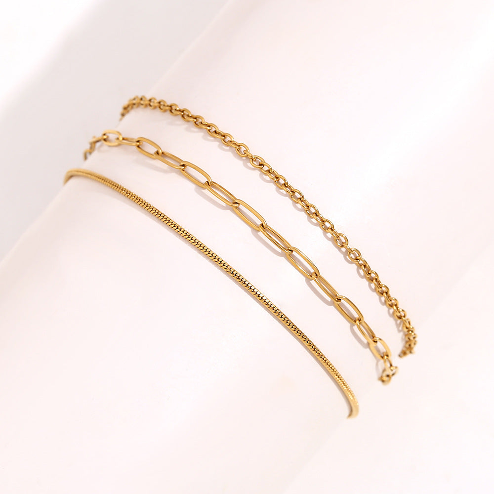 Women Minimalist Geometric Anklets