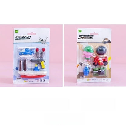Cute Assembled Clamshell Packaging Stationary Geometric Eraser 1 Set