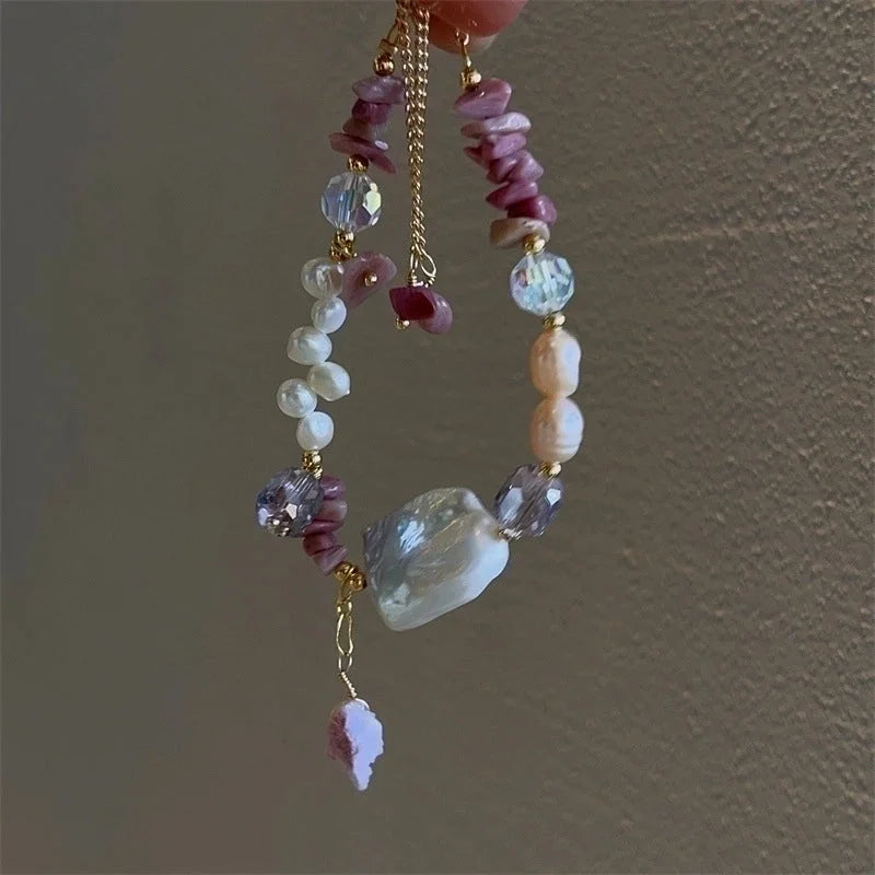 Minimalist Classic Style Round Freshwater Pearl Beaded Bracelets