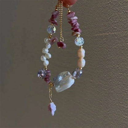 Minimalist Classic Style Round Freshwater Pearl Beaded Bracelets