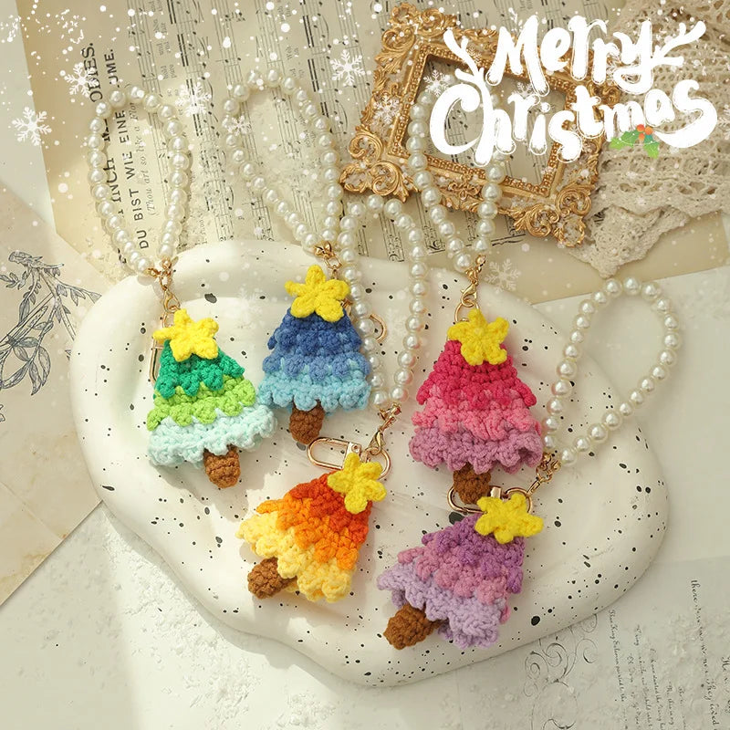 Christmas Gift Keychain Pendant Practical Car Key Christmas Tree Ornament Phone Chain
