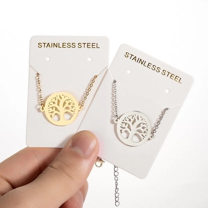 Minimalist Tree Coconut Tree Lotus 201 Stainless Steel Bracelets In Bulk