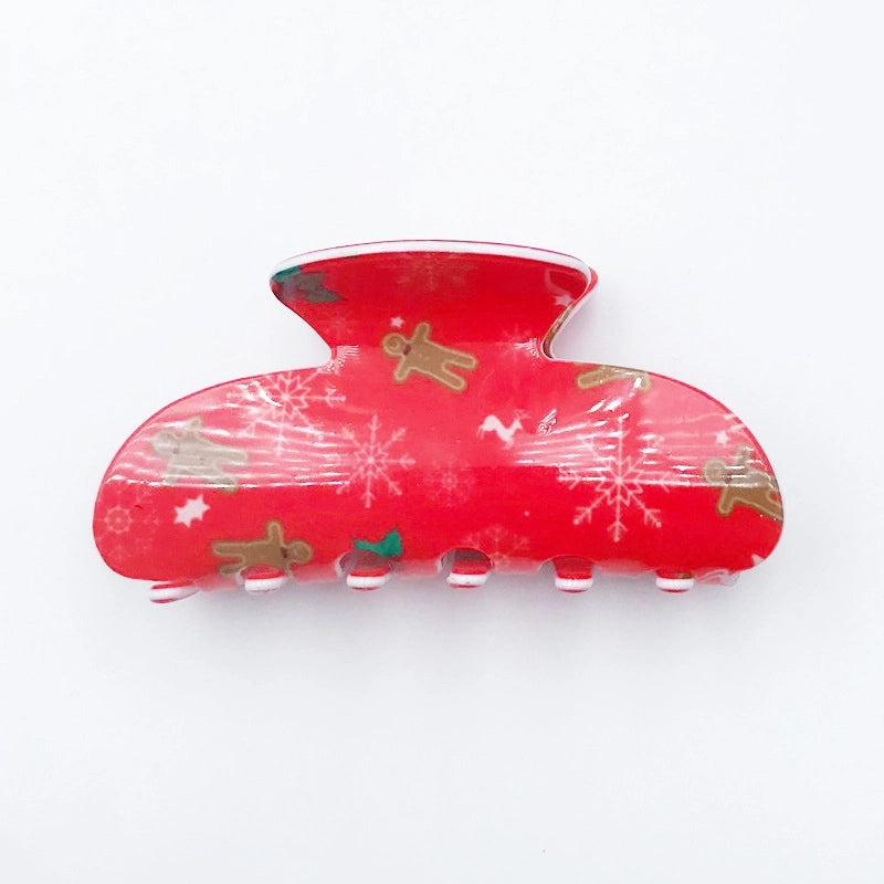 Women's Minimalist Classic Style Snowflake Plastic Resin Hair Claws