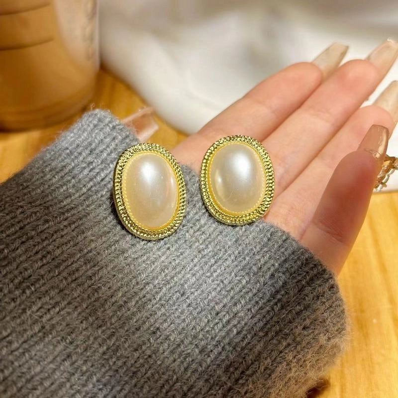 1 Pair IG Style Minimalist Heart Shape Flower Bow Knot Inlay Alloy Artificial Pearls Rhinestones Drop Earrings Earrings Ear Studs