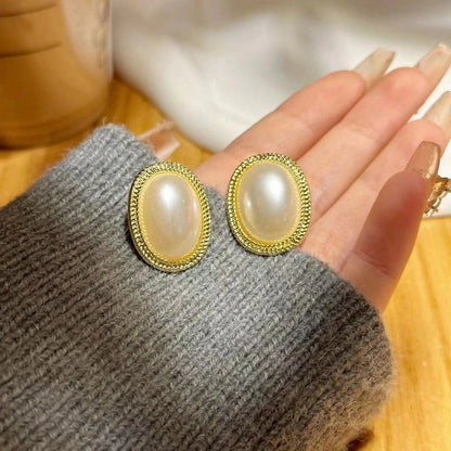 1 Pair IG Style Minimalist Heart Shape Flower Bow Knot Inlay Alloy Artificial Pearls Rhinestones Drop Earrings Earrings Ear Studs