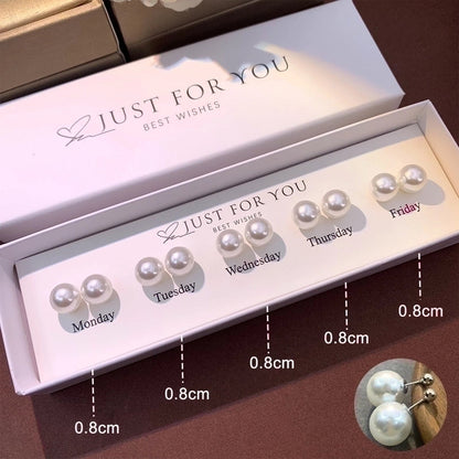 1 Set Cute Animal Sunflower Fruit Inlay Copper Artificial Pearls Zircon 14K Gold Plated Cartilage Earrings