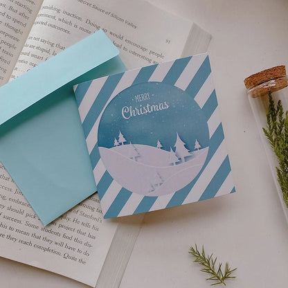 Christmas Christmas Tree Elk Christmas Festival Card