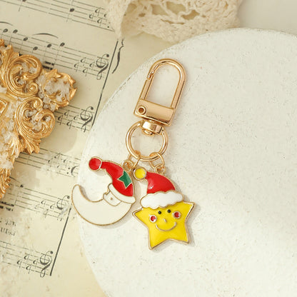 Christmas Gift Keychain Pendant Practical Car Key Christmas Tree Ornament Phone Chain