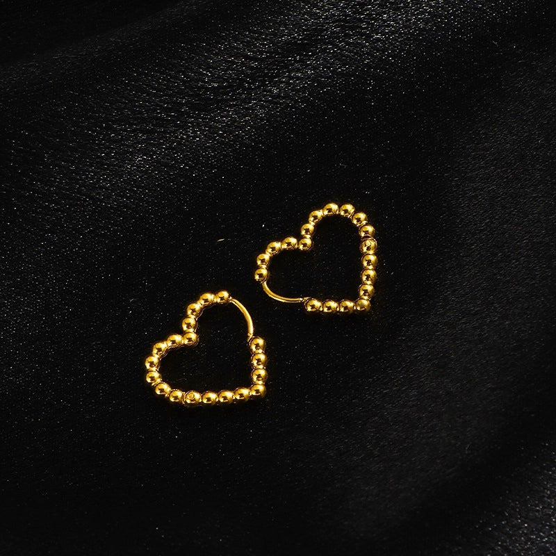 1 Pair Minimalist Geometric Titanium Steel Earrings