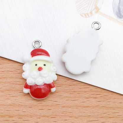 1 Piece 15 * 22mm 15 * 26mm 17 * 22mm Resin Christmas Tree Santa Claus Christmas Socks Pendant Jewelry Accessories