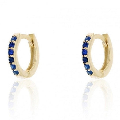 1 Pair Casual Minimalist Round Plating Inlay Copper Zircon Gold Plated Silver Plated Earrings