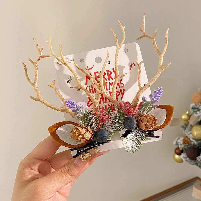 Christmas Cute Antlers Daily Hairpin