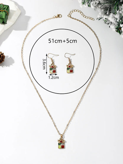 5 Sets Hot Sale Christmas Gift Snowflake Socks Snowman Christmas Tree Jewelry Holiday Set