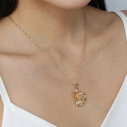 Copper Hip-Hop Retro Polishing Solid Color Snake Necklace