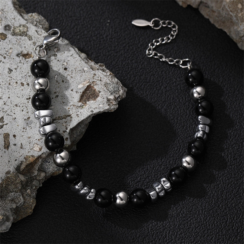 Casual Punk Cool Style Leaf Skull Pu Leather Alloy Halloween Men's Bracelets