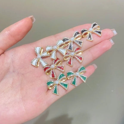 1 Pair Casual Sweet Minimalist Bow Knot Alloy Ear Studs