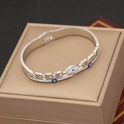 Expressive Eye Stainless Steel Electroplating Bangles