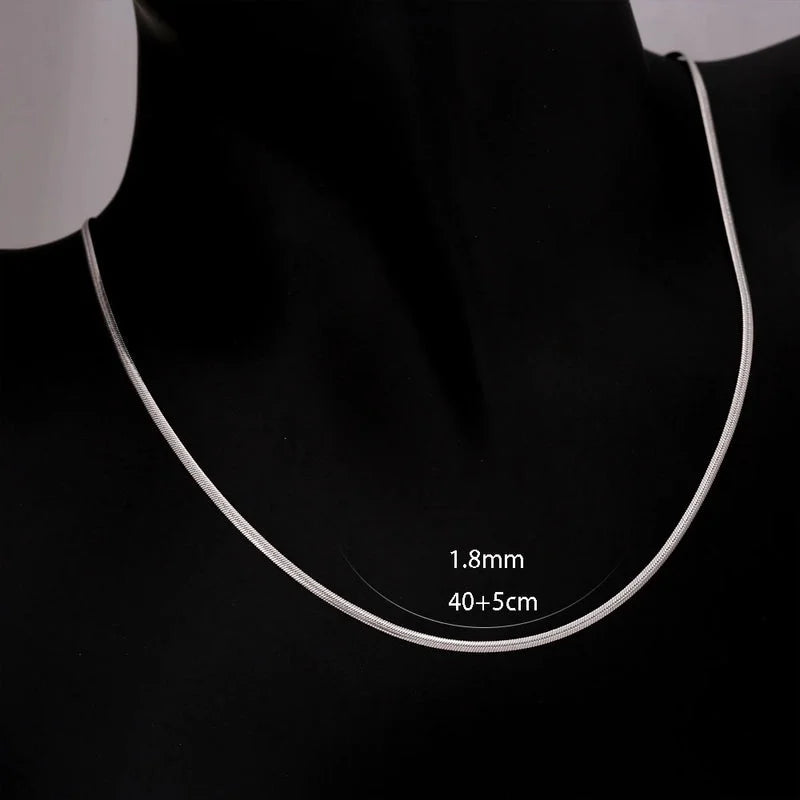 Minimalist Classic Style Solid Color 304 Stainless Steel 18K Gold Plated Plating Necklace