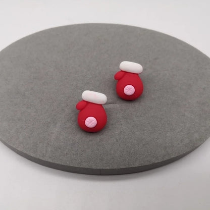 Fashion Christmas Tree Santa Claus Snowman Resin Women's Ear Studs 1 Pair