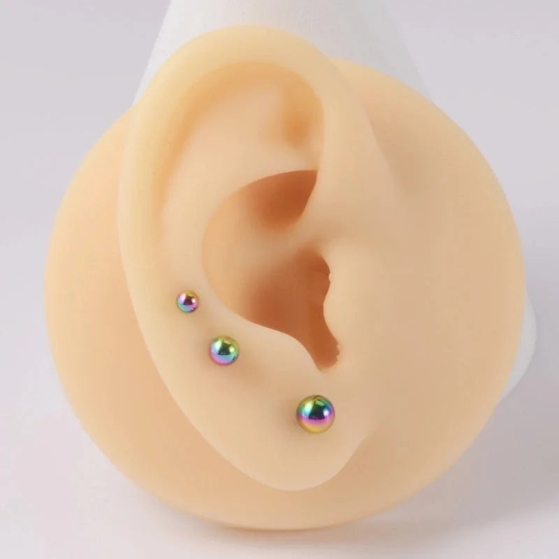 1 Piece Lip Rings Casual Geometric 304 Stainless Steel 18K Gold Plated Lip Rings Ear Cartilage Rings & Studs