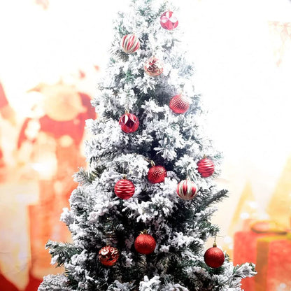 Hot-selling Christmas Supplies Gift Decoration Colorful Balls 6cm 12-pack Boxed Painted Irregular Christmas Balls