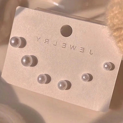 10 Pieces Minimalist Heart Shape Flower Bow Knot Imitation Pearl Alloy Rhinestone Irregular Women\'S Earrings 1 Pair