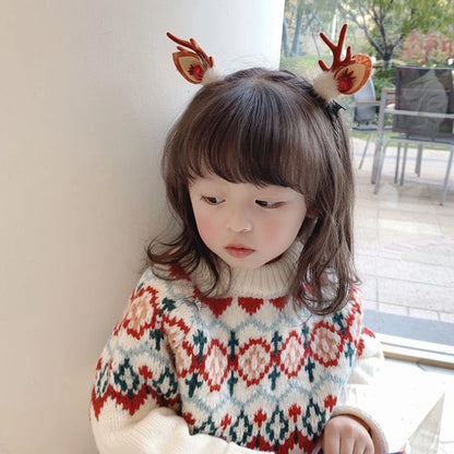 Christmas Cartoon Style Antlers Plastic Festival Costume Props