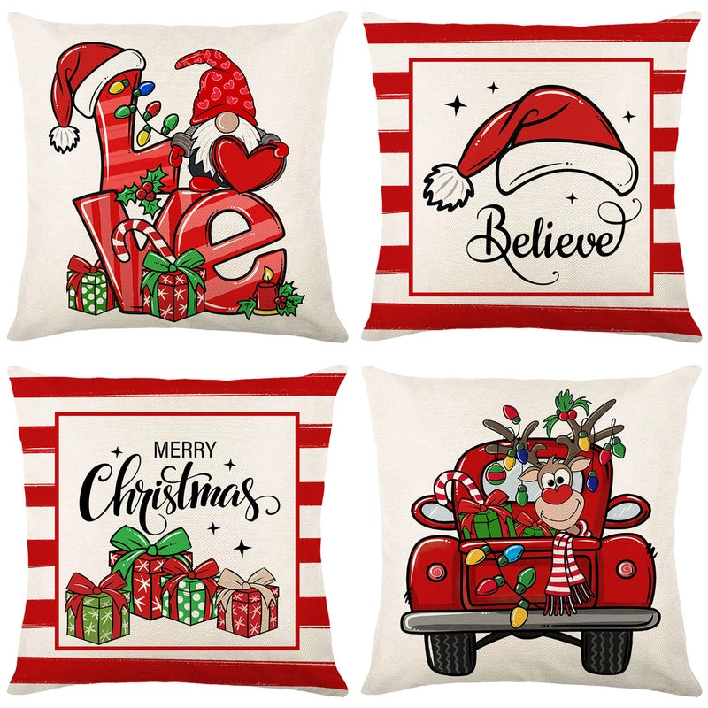 Christmas Combination Pillow Case New Home Sofa Decoration Cushion Pillow Case Manufacturers