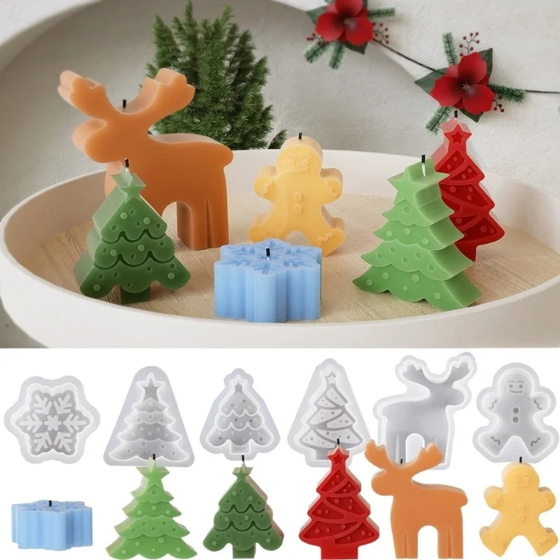 Christmas Cute Christmas Tree Snowflake Silica Gel
