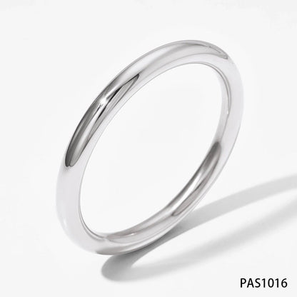 3 Pieces Modern Style Solid Color 304 Stainless Steel 16K Gold Plated White Gold Plated Gold Plated Bangle In Bulk