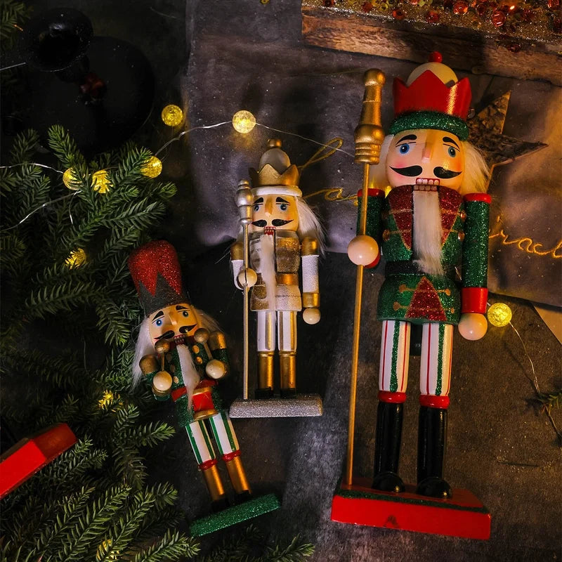 Christmas Gift Nutcracker Guard Decoration Home Desktop Ceramic Decoration Gift Children Christmas Gift