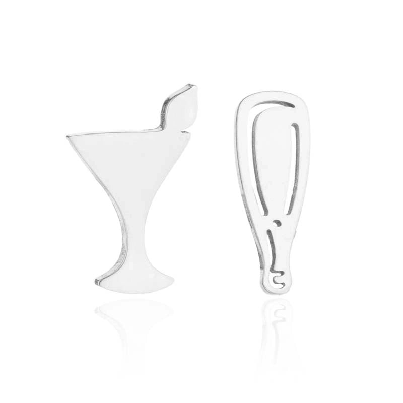 1 Pair Fashion Star Moon Tree Plating Hollow Out 304 Stainless Steel 18K Gold Plated Ear Studs