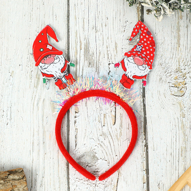2 Pieces Christmas Headband Hair Accessories Party Christmas Costume Adult Children Christmas Headband Small Gift