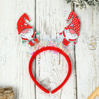 2 Pieces Christmas Headband Hair Accessories Party Christmas Costume Adult Children Christmas Headband Small Gift