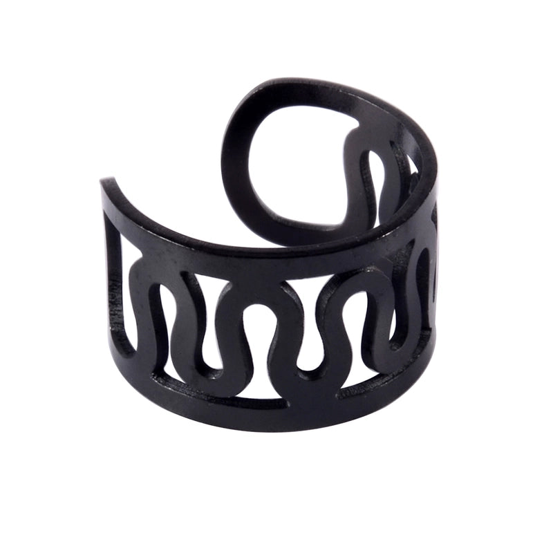 10 Pieces Casual Vacation Tropical Solid Color Polishing 304 Stainless Steel 18K Gold Plated Ear Cuffs