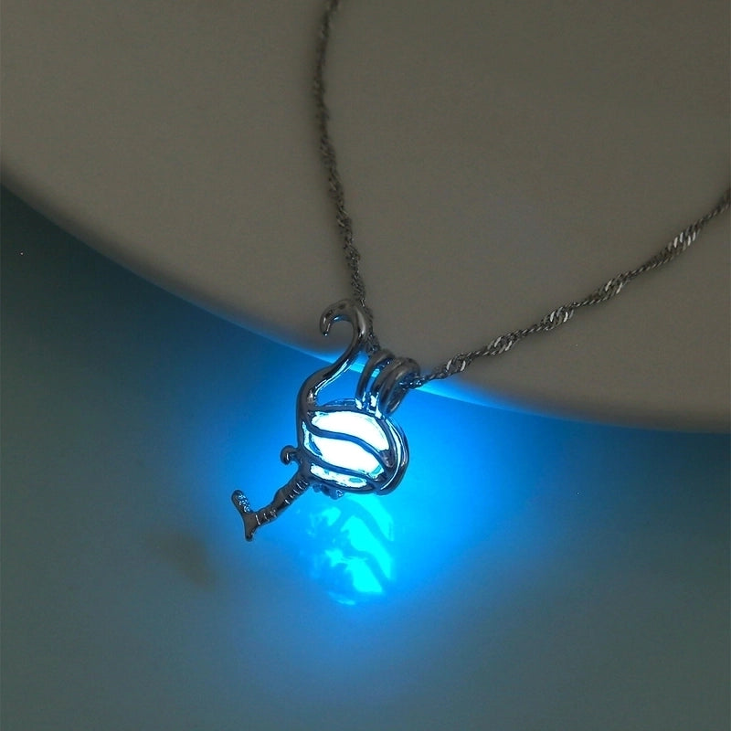 Luminous Hollow Snowflake Pendant Necklace