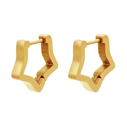 Fashion Geometric Plating Stainless Steel No Inlaid 18K Gold Plated Earrings