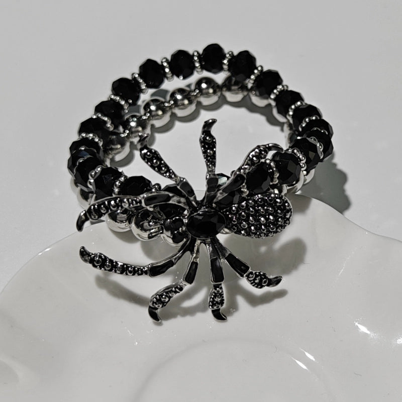 Minimalist Cool Style Spider Arylic Alloy Plating Halloween Men's Bracelets