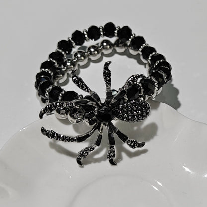 Minimalist Cool Style Spider Arylic Alloy Plating Halloween Men's Bracelets