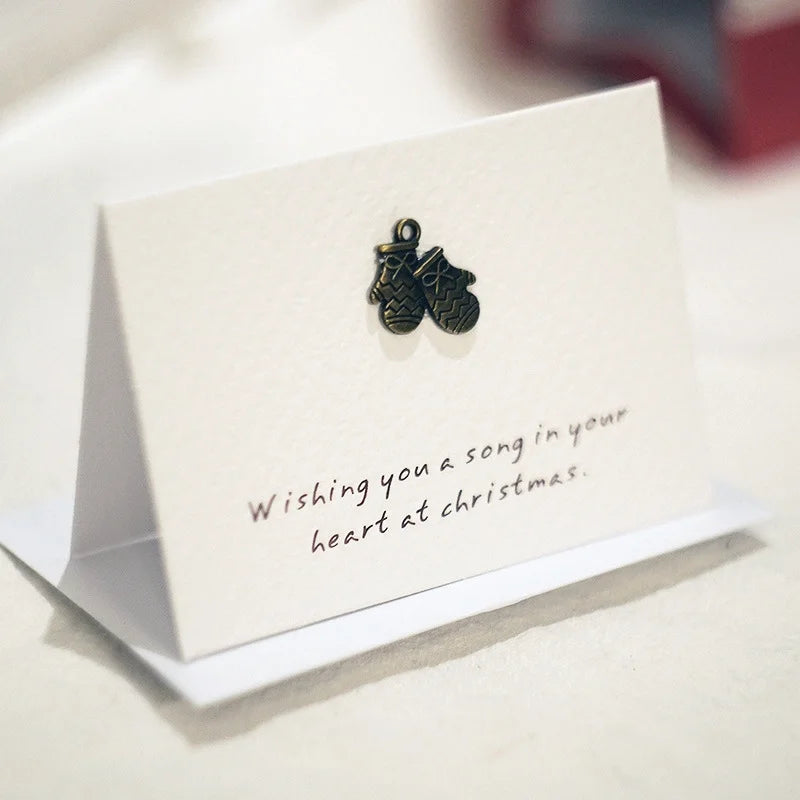 Christmas Minimalist Classic Style Letter Party Festival Card