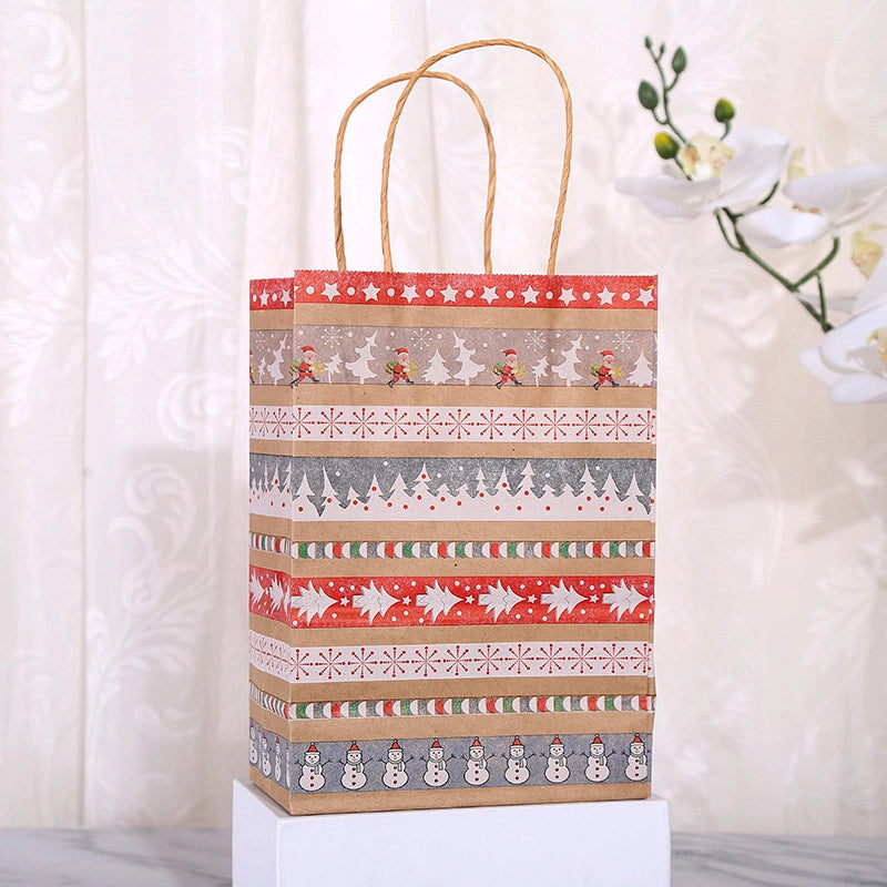 Christmas Fashion Christmas Tree Christmas Socks Snowflake Kraft Paper Daily Gift Bags